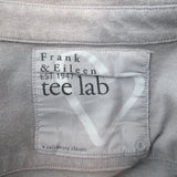 Frank & Eileen Tee Lab Button Down Shirt Gray Cotton Jersey Size Small