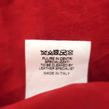 R13 Cafe Racer Cropped Biker Jacket Red Leather Size Large