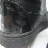 Giuseppe Zanotti Coby Crystal-Strap High Top Sneakers Black Leather Size 42