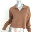 Reformation Cashmere Polo Sweater Camel Size Small