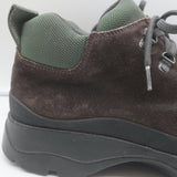 Prada Tyrolean Brixxen Lace-Up Hiking Boots Dark Brown Suede Size 8.5