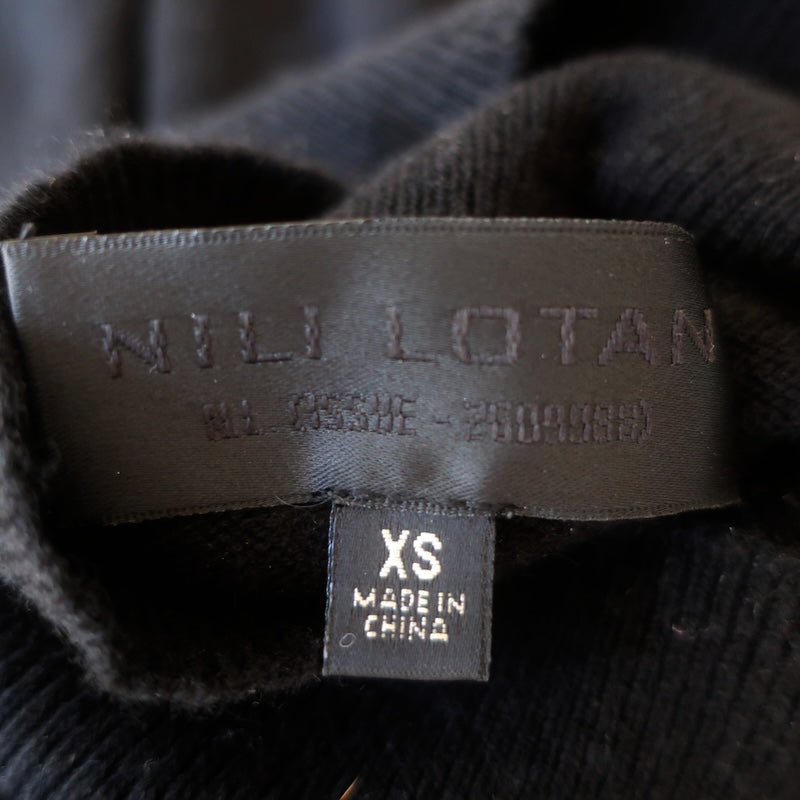 Nili Lotan Cashmere Turtleneck Sweater Black Size Extra Small