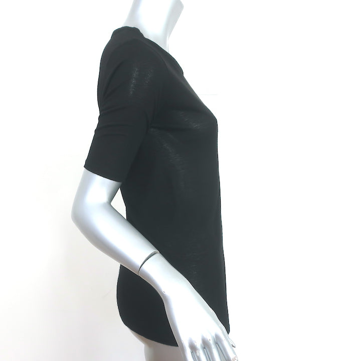 The Row Tee Black Jersey Size Small Short Sleeve Top