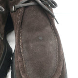 Prada Tyrolean Brixxen Lace-Up Hiking Boots Dark Brown Suede Size 8.5