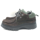 Prada Tyrolean Brixxen Lace-Up Hiking Boots Dark Brown Suede Size 8.5