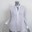 Hartford Button Down Shirt Light Pink Pinstripe Cotton Size 1 Long Sleeve Top