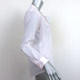 Hartford Button Down Shirt Light Pink Pinstripe Cotton Size 1 Long Sleeve Top