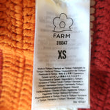 FARM Rio Sunset Stripe Crochet Crisscross Sweater Multicolor Size Extra Small