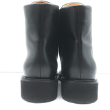 Dear Frances Park Combat Boots Black Leather Size 37 Flat Lace-Up Ankle Boots