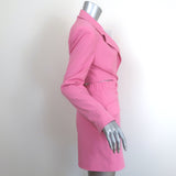 Jonathan Simkhai Kylo Long Sleeve Cut-Out Blazer Mini Dress Pink Size 4