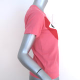 PLAY Comme des Garcons Big Heart T-Shirt Pink Size Small Short Sleeve Top