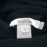 Max Mara Cowl Neck Sweater Navy Stretch Silk Knit Size Small