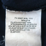 Max Mara Cowl Neck Sweater Navy Stretch Silk Knit Size Small