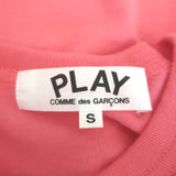 PLAY Comme des Garcons Big Heart T-Shirt Pink Size Small Short Sleeve Top