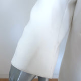 Alice + Olivia Oversize Blazer Cream Size Medium One-Button Jacket