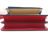 Marni Trunk Mini Tricolor Crossbody Bag Ecru/Black/Red Leather