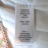 Agua by Agua Bendita Infinito Ruffled Mini Dress Floral Print Cotton Size Small