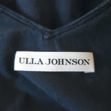 Ulla Johnson Ruffle Tank Top Navy Embroidered Cotton Size 0 Sleeveless Blouse