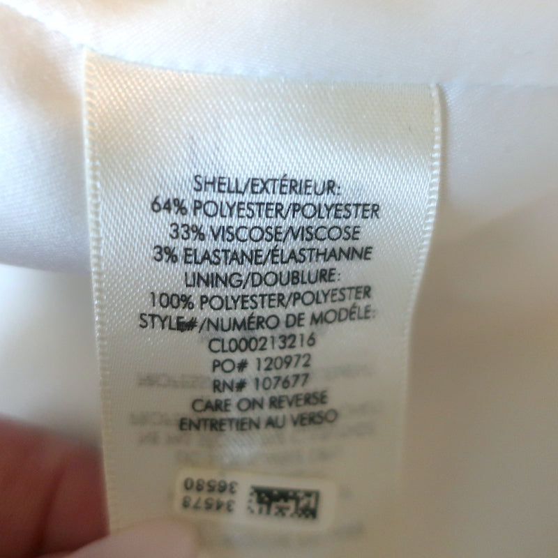 Alice + Olivia Oversize Blazer Cream Size Medium One-Button Jacket