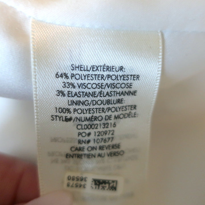 Alice + Olivia Oversize Blazer Cream Size Medium One-Button Jacket