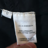 Ulla Johnson Ruffle Tank Top Navy Embroidered Cotton Size 0 Sleeveless Blouse