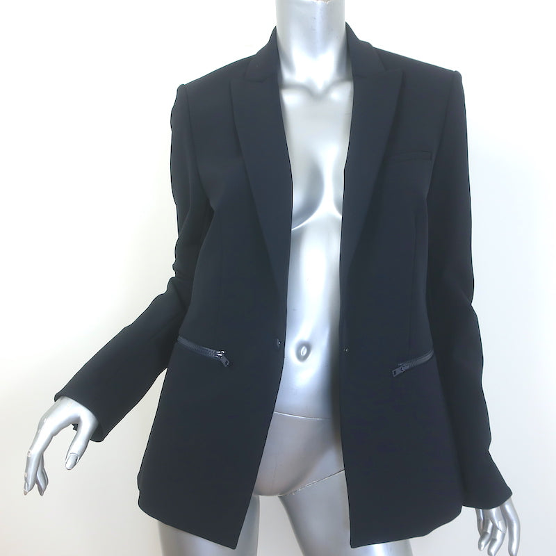 Veronica Beard Scuba Dickey Jacket Navy Size 8 Single Breasted Blazer