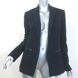 Veronica Beard Scuba Dickey Jacket Navy Size 8 Single Breasted Blazer