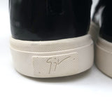 Giuseppe Zanotti Coby Crystal-Strap High Top Sneakers Black Suede Size 42 NEW