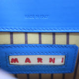 Marni Trunk Mini Tricolor Crossbody Bag Ecru/Black/Red Leather