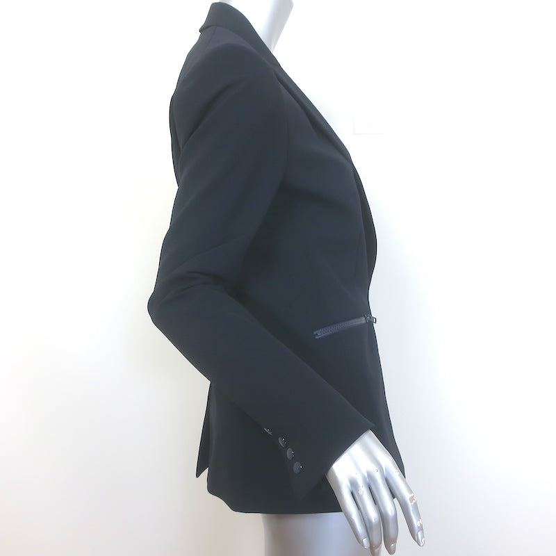Veronica Beard Scuba Dickey Jacket Navy Size 8 Single Breasted Blazer