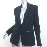 Veronica Beard Scuba Dickey Jacket Navy Size 8 Single Breasted Blazer
