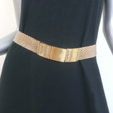 Judith Leiber Gold-Buckle Snakeskin Belt Taupe One Size