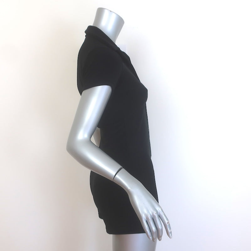 Frankies Bikinis Rose Terry Romper Black Stretch Jersey Size Small NEW