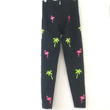 Ultracor Ultra High Pink Flamingo Leggings Black Size Medium