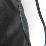 Prada Astrology Medium Crossbody Drawstring Bucket Bag Black Leather