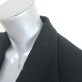 The Row Croc-Embossed Elbow Patch Blazer Black Size 4 Two-Button Jacket