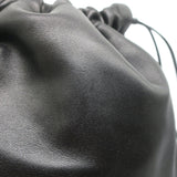 Prada Astrology Medium Crossbody Drawstring Bucket Bag Black Leather
