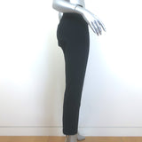 Veronica Beard Grosgrain-Trimmed Scuba Leggings Navy Size 8
