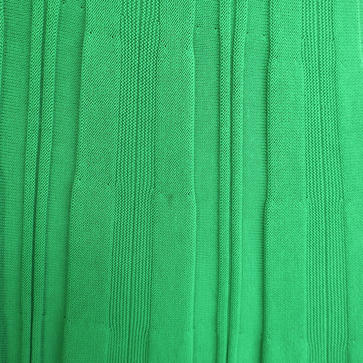 Alexander McQueen Sleeveless Ruffled Knit Maxi Dress Green Cotton Size Small