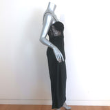 Cami NYC Maureen Lace-Inset Satin Midi Dress Black Size 4