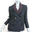 The Row Bicolor Blazer Black & Dark Brown Satin Size 4 Double Breasted Jacket