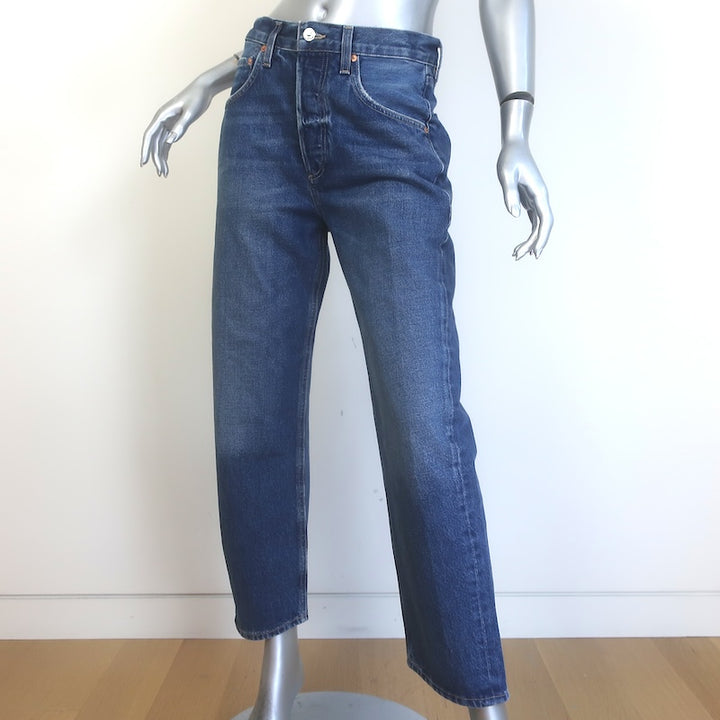 Citizens of Humanity Dahlia Bow Leg Jeans Baby Roll Blue Denim Size 25 NEW
