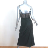 Cami NYC Maureen Lace-Inset Satin Midi Dress Black Size 4