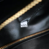 Prada Astrology Medium Crossbody Drawstring Bucket Bag Black Leather