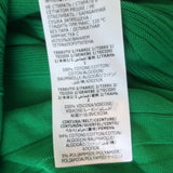 Alexander McQueen Sleeveless Ruffled Knit Maxi Dress Green Cotton Size Small