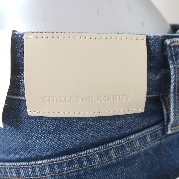 Citizens of Humanity Dahlia Bow Leg Jeans Baby Roll Blue Denim Size 25 NEW