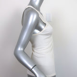 The Row Tank Top Ivory Semi-Sheer Ribbed Jersey Size Small