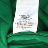 Alexander McQueen Sleeveless Ruffled Knit Maxi Dress Green Cotton Size Small