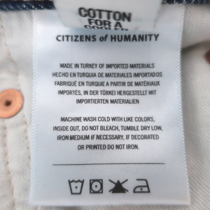 Citizens of Humanity Dahlia Bow Leg Jeans Baby Roll Blue Denim Size 25 NEW