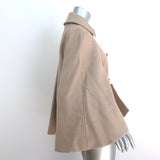 Philosophy di Alberta Ferretti Double Breasted Cape Jacket Beige Size US 6